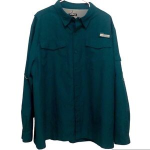 Habit Outdoor Shirt Fishing Utility Long Sleeve Button Down XL